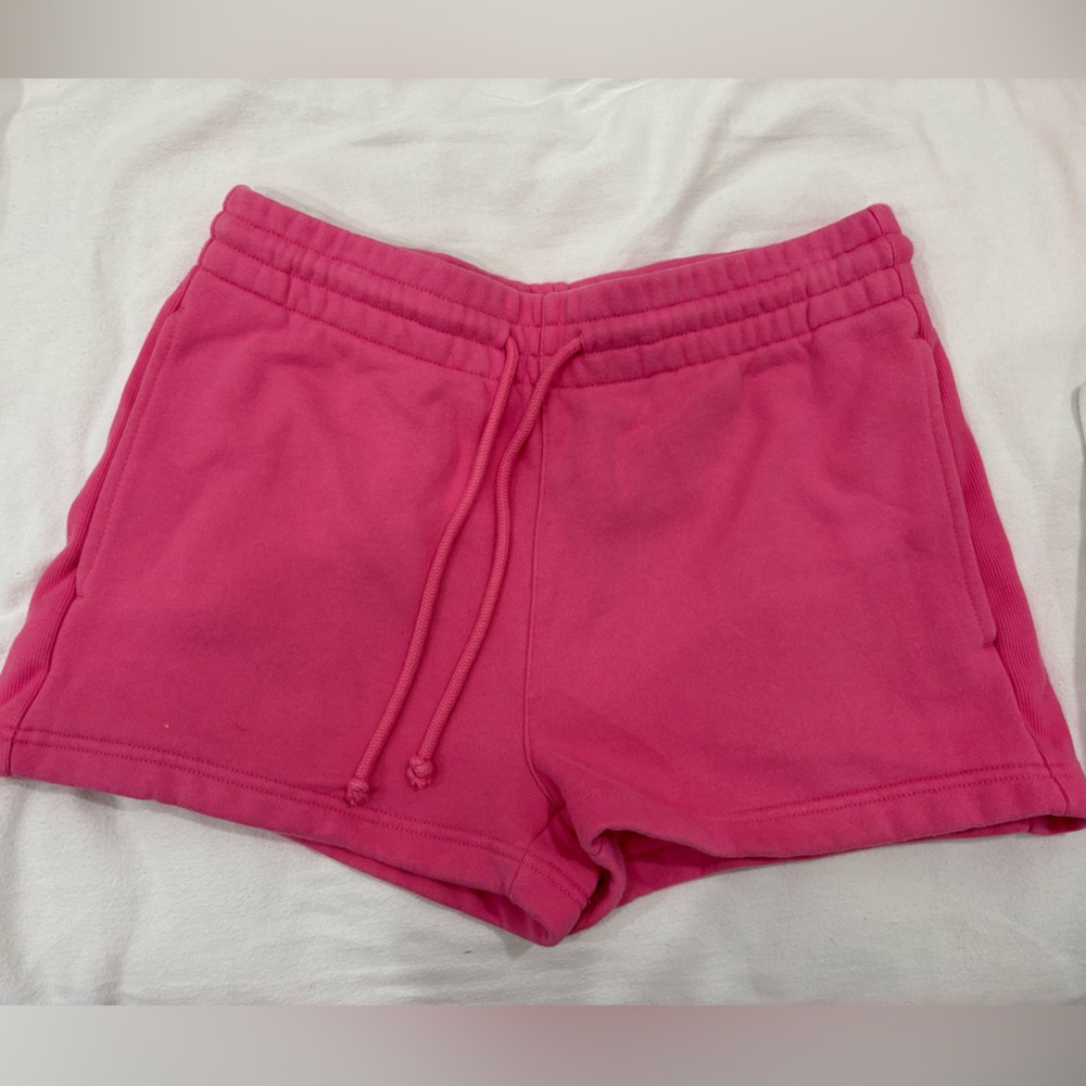 TNA Hot Pink Fleece Drawstring Shorts